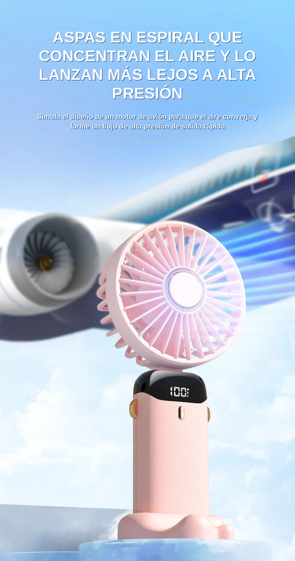 Ventilador Portátil Recargable 5000mAh — foto 4