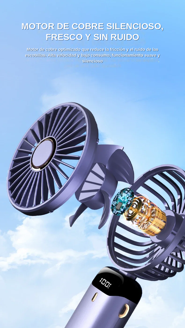 Ventilador Portátil Recargable 5000mAh — foto 3