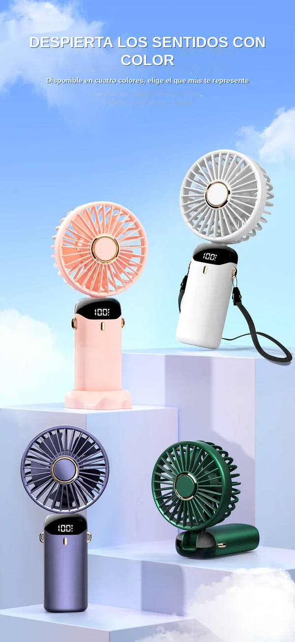 Ventilador Portátil Recargable 5000mAh — foto 5